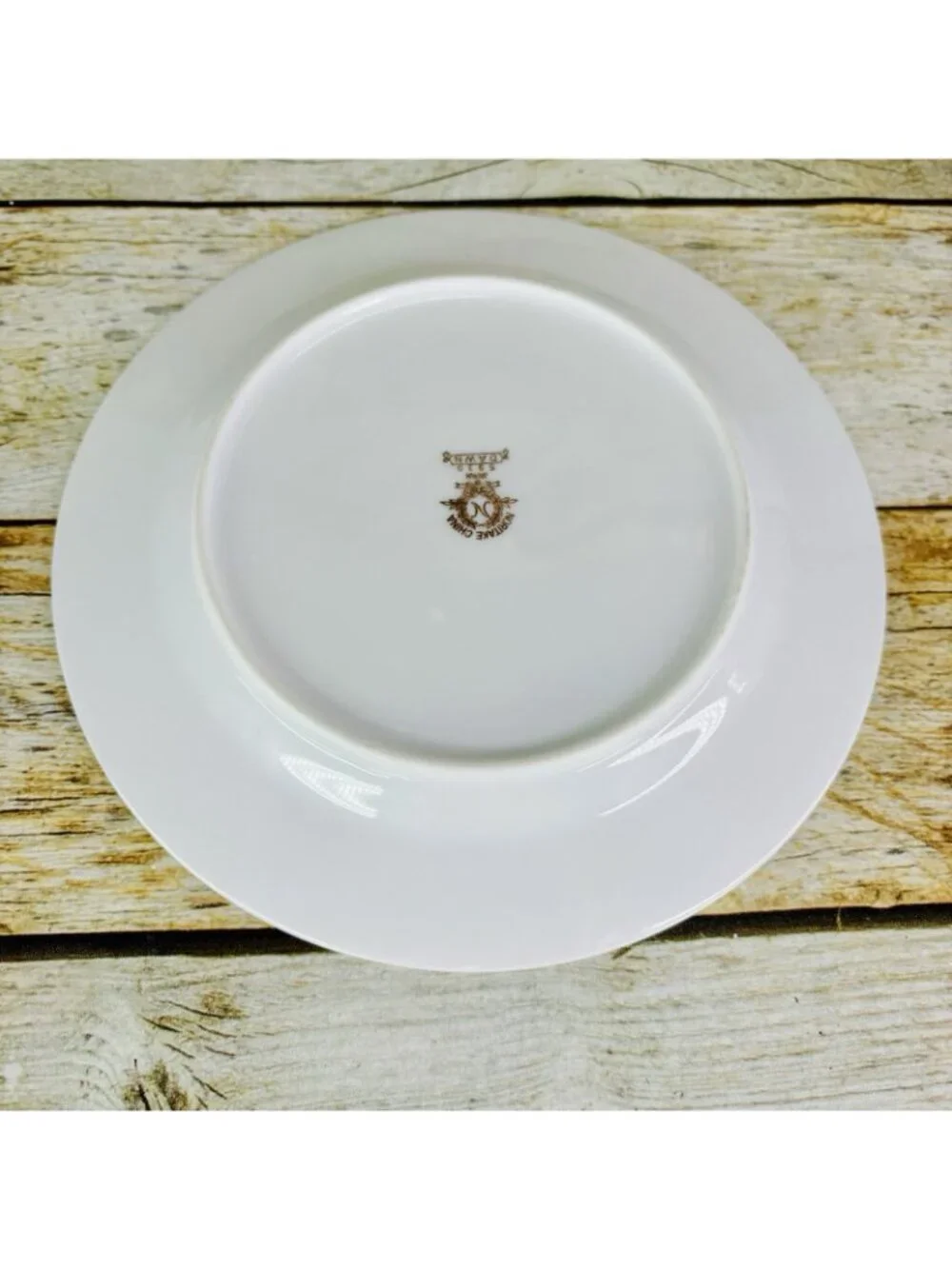Vintage Noritake DAWN White Gold Verge Japan Porcelain Lunch Salad Plates Set 4